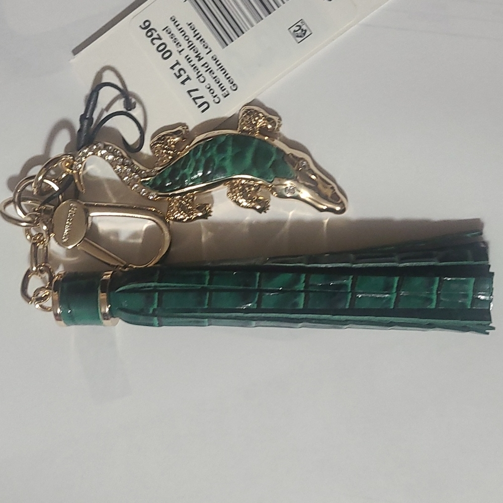 Brahmin Croc Tassel